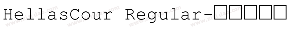 HellasCour Regular字体转换